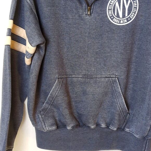 U.S Vintage 1965 Gray Heather Sweatshirt Fire Island Graphic Medium - Picture 4 of 7